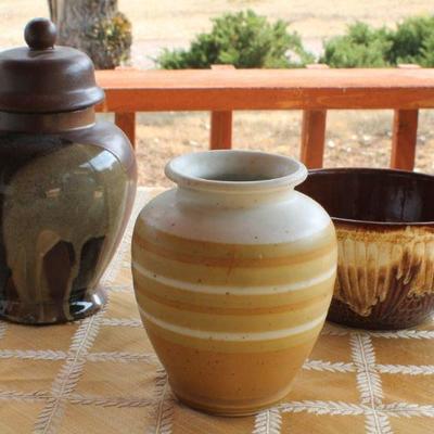 Lot #31: Group of (3) Assorted Bowls and Vessels