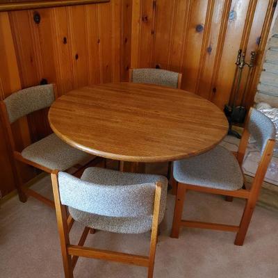 Lot 39: Mid Century Danish Table and Chairs