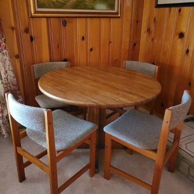 Lot 39: Mid Century Danish Table and Chairs