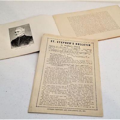 Lot #58  1899 Souvenir Booklet and Medal - St. Stephen's Church, New Orleans Jubilee Celebration