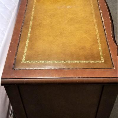 Lot #66  Vintage 4 Drawer Chest - Leather top