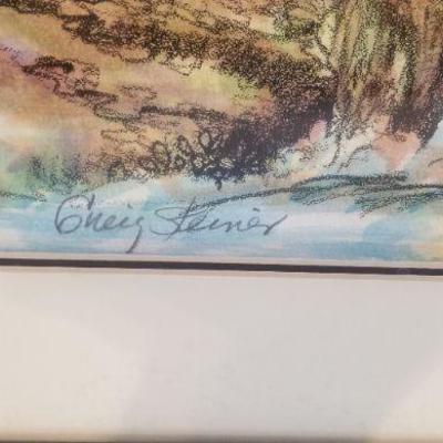 Lot #67  Original Watercolor/Charcoal by listed artist Greig Steiner