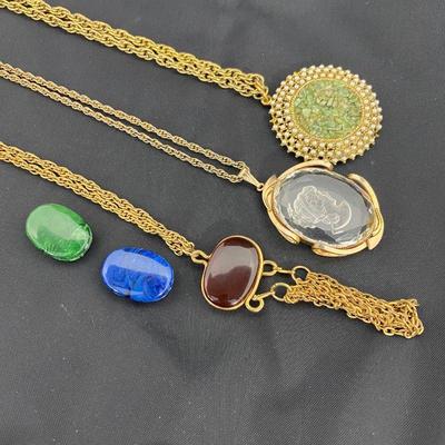 .187. Gold Tone Necklaces