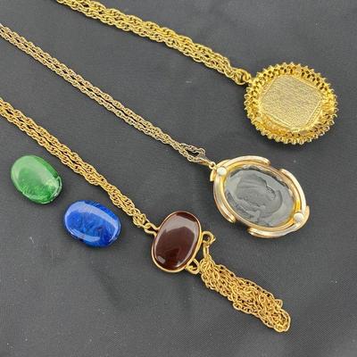 .187. Gold Tone Necklaces
