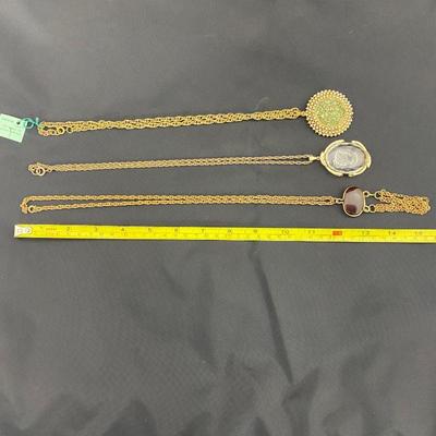 .187. Gold Tone Necklaces