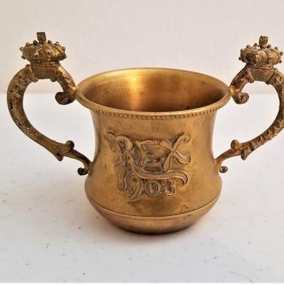 Lot #69  Mardi Gras REX Favor - 1903 Loving Cup