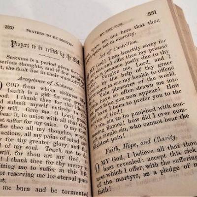 Lot #70  Fantastic Antique Catholic Prayerbook - published 1867 - a beauty!