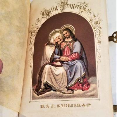 Lot #70  Fantastic Antique Catholic Prayerbook - published 1867 - a beauty!