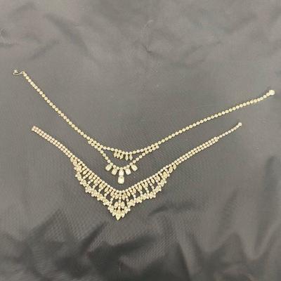 .189. Five Vintage Rhinestone Necklaces