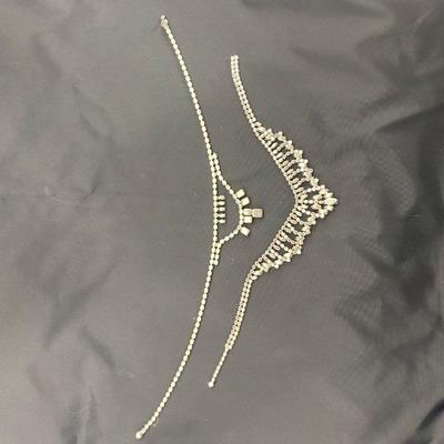 .189. Five Vintage Rhinestone Necklaces