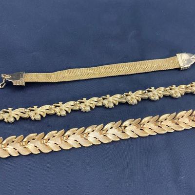 .190. Marked and Unmarked Gold Tone Necklaces