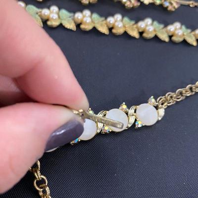 .190. Marked and Unmarked Gold Tone Necklaces