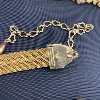 .190. Marked and Unmarked Gold Tone Necklaces