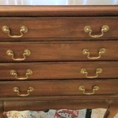 Lot #77  Queen Anne Style Silver Cabinet - 4 drawers