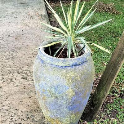 Lot #80  Large Concrete Urn for patio or garden