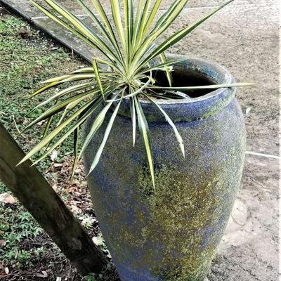 Lot #80  Large Concrete Urn for patio or garden