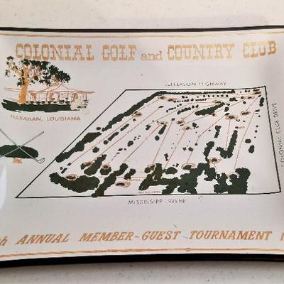 Lot #83  Vintage Colonial Golf and Country Club Ashtray