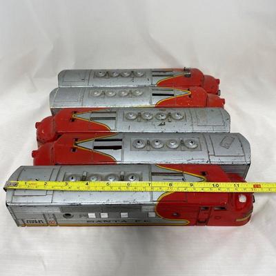 .192. Five Santa Fe Engine Shells