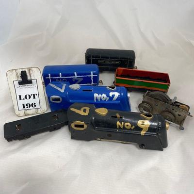 .196. Hand Painted Train Set