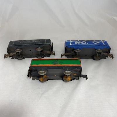 .196. Hand Painted Train Set