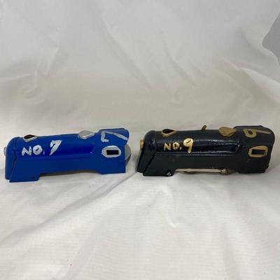 .196. Hand Painted Train Set