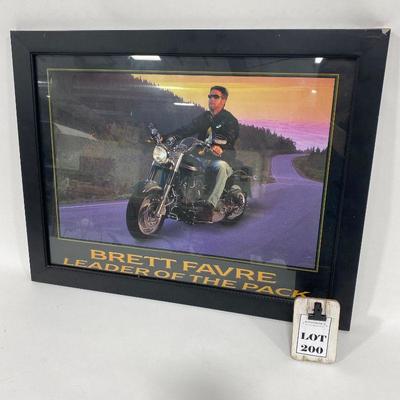 .200. Brett Favre Framed Poster