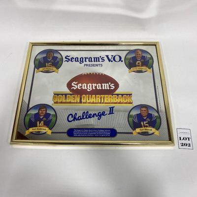 .202. Seagram's Golden Quarterback Mirror