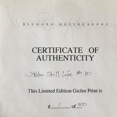 Richard Bolingbroke Signed Lithograph