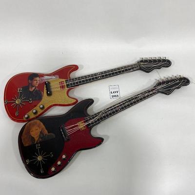 .203. Two Guitar Clocks
