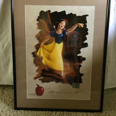 Lot #154 Framed Snow White Print