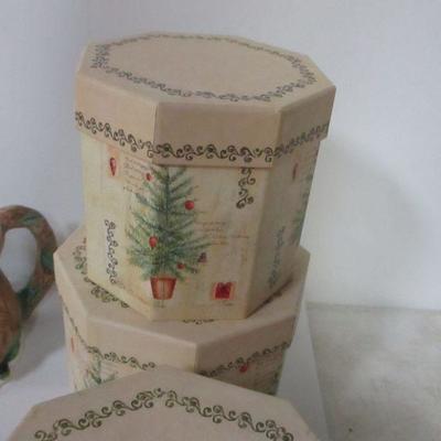 Lot 97 - Christmas Mugs & Plates & Decorations