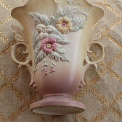 Lot #51: Vintage HULLâ„¢ Pottery Hand Painted Vase