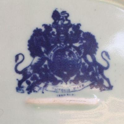 Lot #53: Vintage Large Blue and White Platter