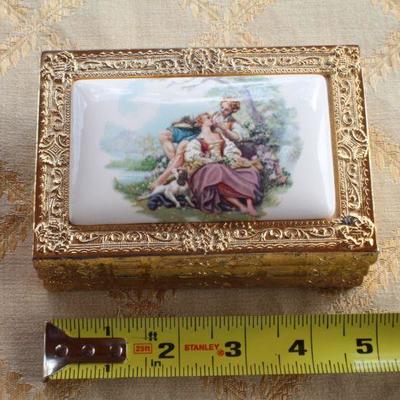 Lot #60: Vintage Mid Century Modern TAJâ„¢ Japanese Decorative Music Box Tested A+