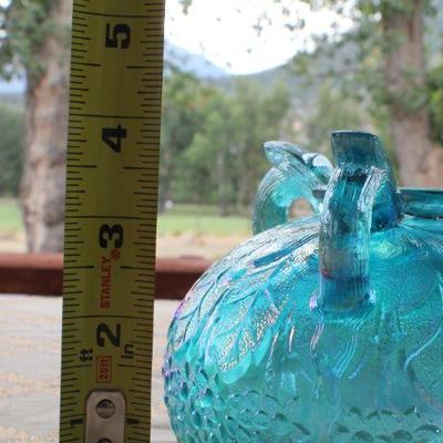 Lot #68: Vintage Blue FENTONâ„¢ Art Glass 3-Leg Bowl