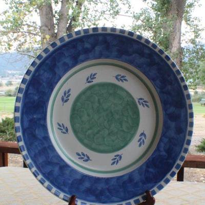 Lot #72: Large VILLEROY AND BOCHâ„¢ Platter Hand Painted Portugal