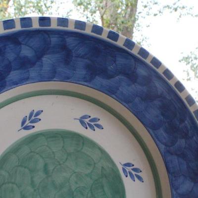 Lot #72: Large VILLEROY AND BOCHâ„¢ Platter Hand Painted Portugal