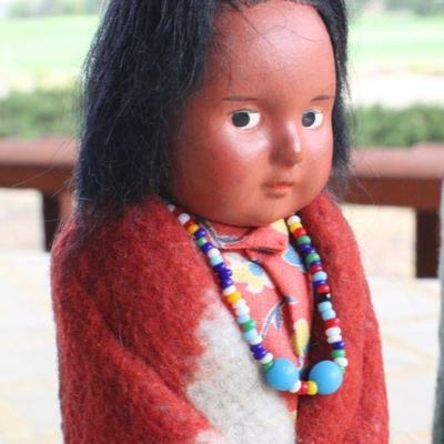 Lot #73: Pair of 1950's Skookum Dolls 