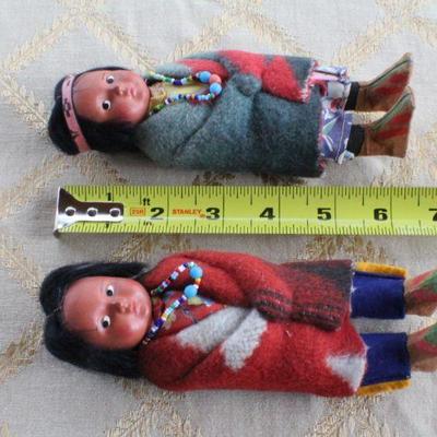 Lot #73: Pair of 1950's Skookum Dolls 