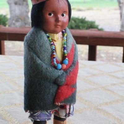Lot #73: Pair of 1950's Skookum Dolls 