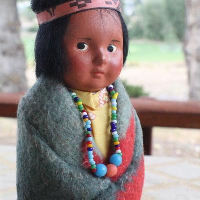 Lot #73: Pair of 1950's Skookum Dolls 