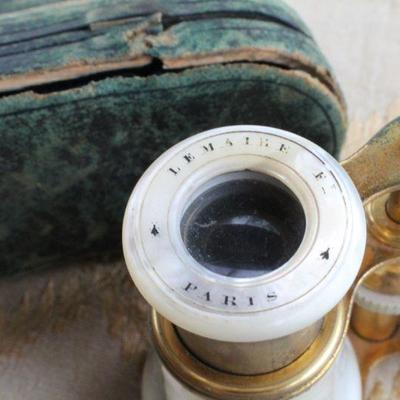 Lot #74: Pair of Antique Opera Binoculars (smaller set needs repair)