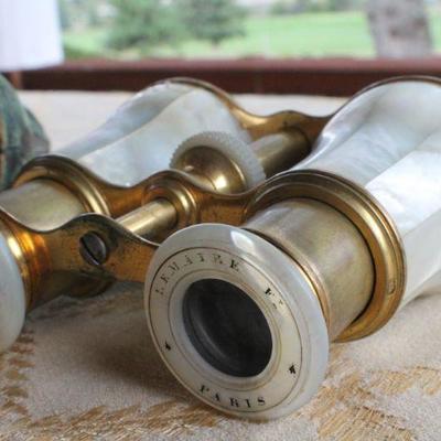 Lot #74: Pair of Antique Opera Binoculars (smaller set needs repair)