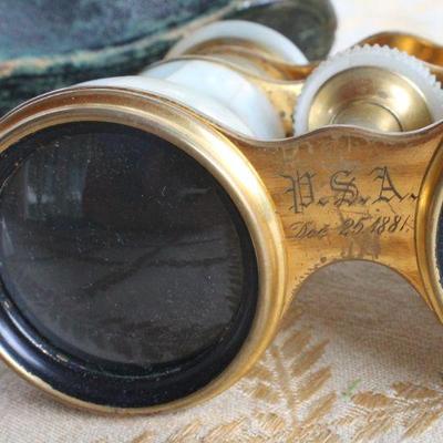 Lot #74: Pair of Antique Opera Binoculars (smaller set needs repair)
