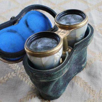 Lot #74: Pair of Antique Opera Binoculars (smaller set needs repair)