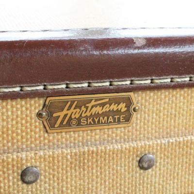 Lot #80: Vintage Mid Century Modern HARTMANNâ„¢ Skymate Luggage (locks open w/ no key)