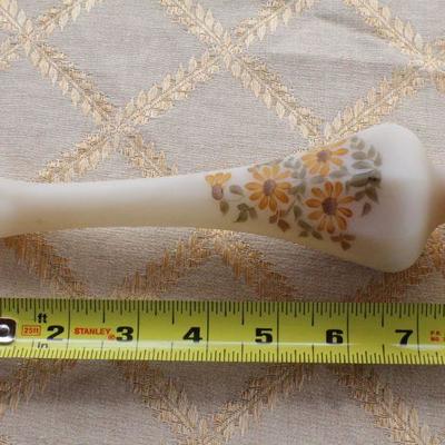 Lot #84: Vintage FENTONâ„¢ Hand Painted Thin Vase SIGNED by Artist