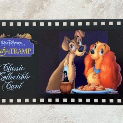 #99   DISNEY LADY & TRAMP COLLECTOR CARD