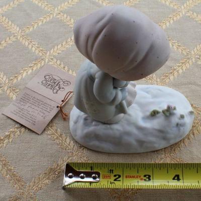 Lot #85: Vintage Enesco 1987 PRECIOUS MOMENTSâ„¢ Character w/ Original Card