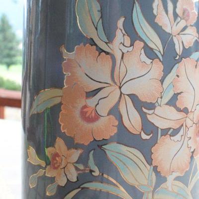 Lot #87: Vintage Japanese Tall Vase w/ Hallmark on Bottom